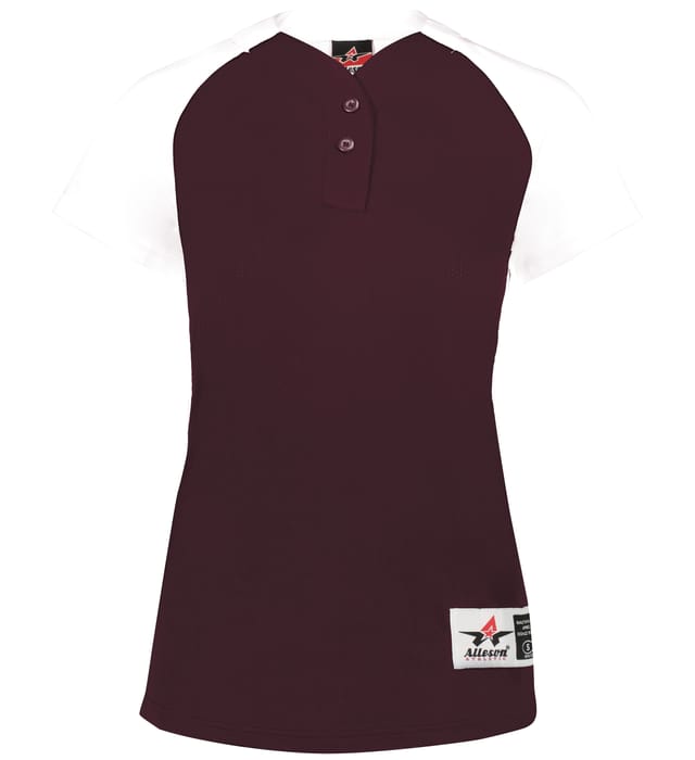 Girls Two Button Fastpitch Jersey