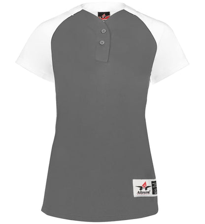 Girls Two Button Fastpitch Jersey