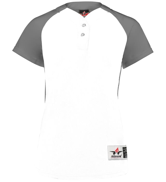 Girls Two Button Fastpitch Jersey
