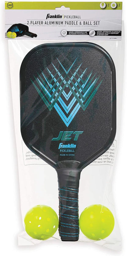 Franklin Sports Jet 2 Player Aluminum Paddle & Ball Set