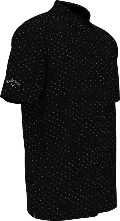 Ss Micro Chev Print Polo