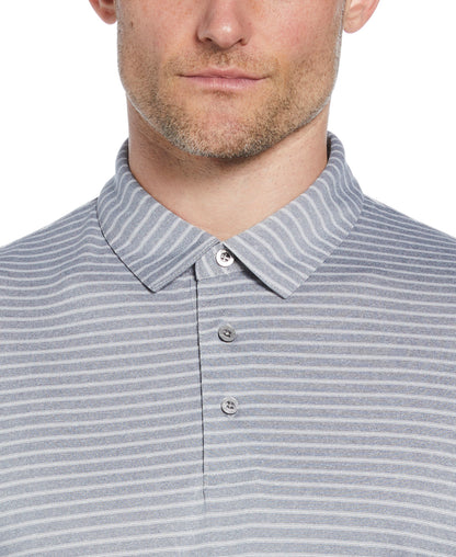 SS HEATHER STRIPE FEEDER POLO