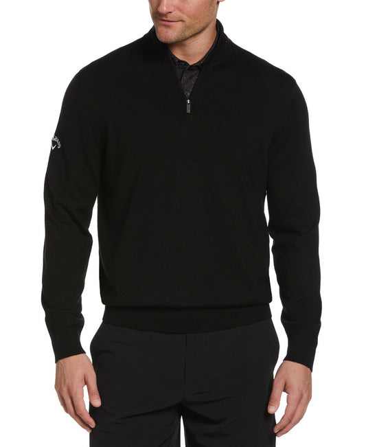 L/S 1/4 MERINO SWEATER