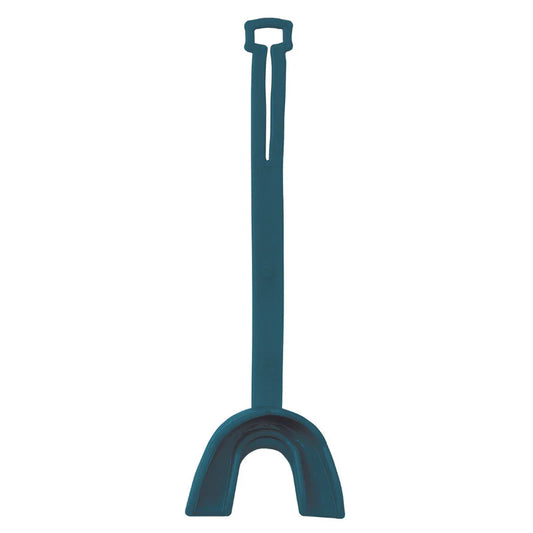 Vettex Model 90 Double-Bite Mouthguard in aqua color on white background 