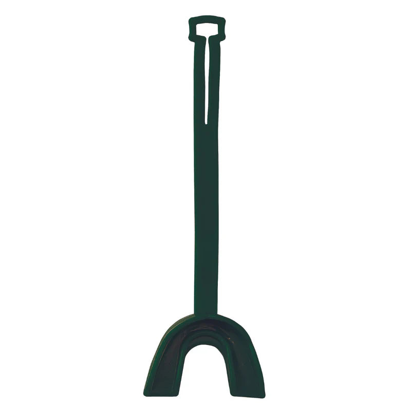 Vettex Model 90 Double-Bite Mouthguard in dark green color on white background