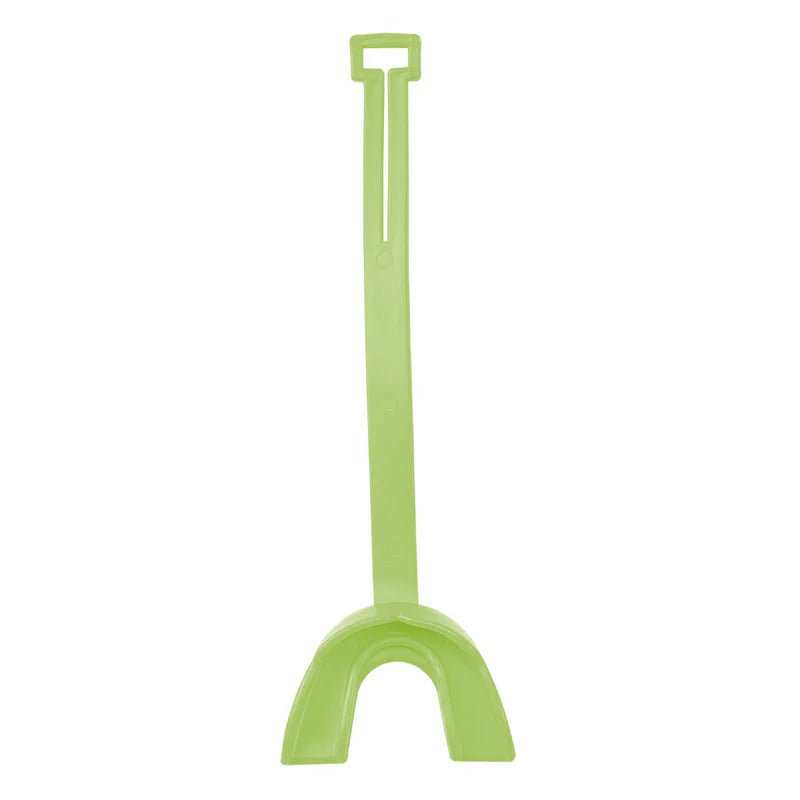 Vettex Model 90 Double-Bite Mouthguard in lime color on white background