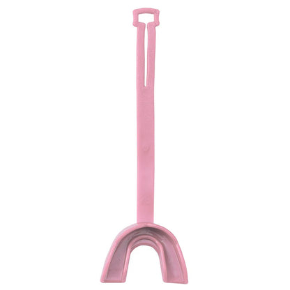 Vettex Model 90 Double-Bite Mouthguard in light pink color on white background