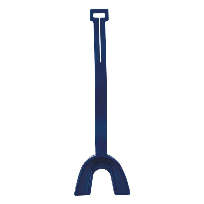 Vettex Model 90 Double-Bite Mouthguard in navy color on white background