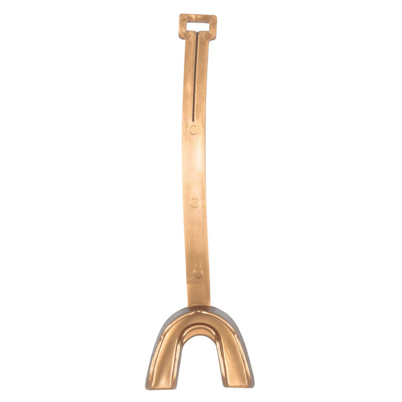 Vettex Model 90 Double-Bite Mouthguard in vegas gold color on white background