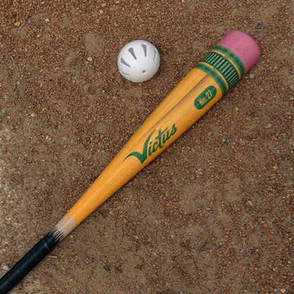 Victus Yardstick, Plastic Baseball Bat for Kids with Custom Plastic Ball, for Use on Turf or Grass, 2 5/8” Barrel and Soft Touch Grip, Lightweight Backyard Baseball Set, 32”