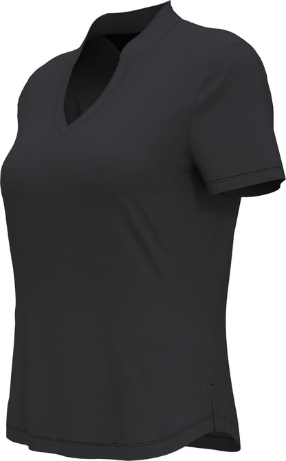 Ladies Fine Line Stripe Polo