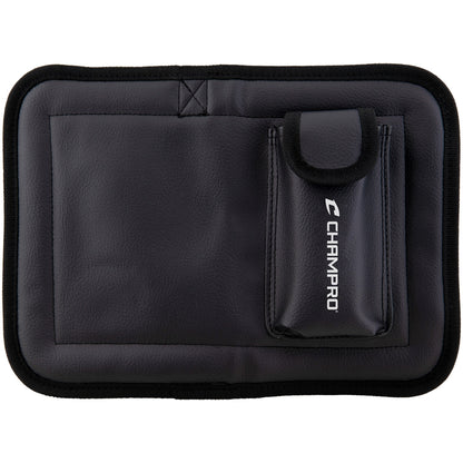 Black Deluxe Pine Tar Kit with Champro logo, top view, on a white background