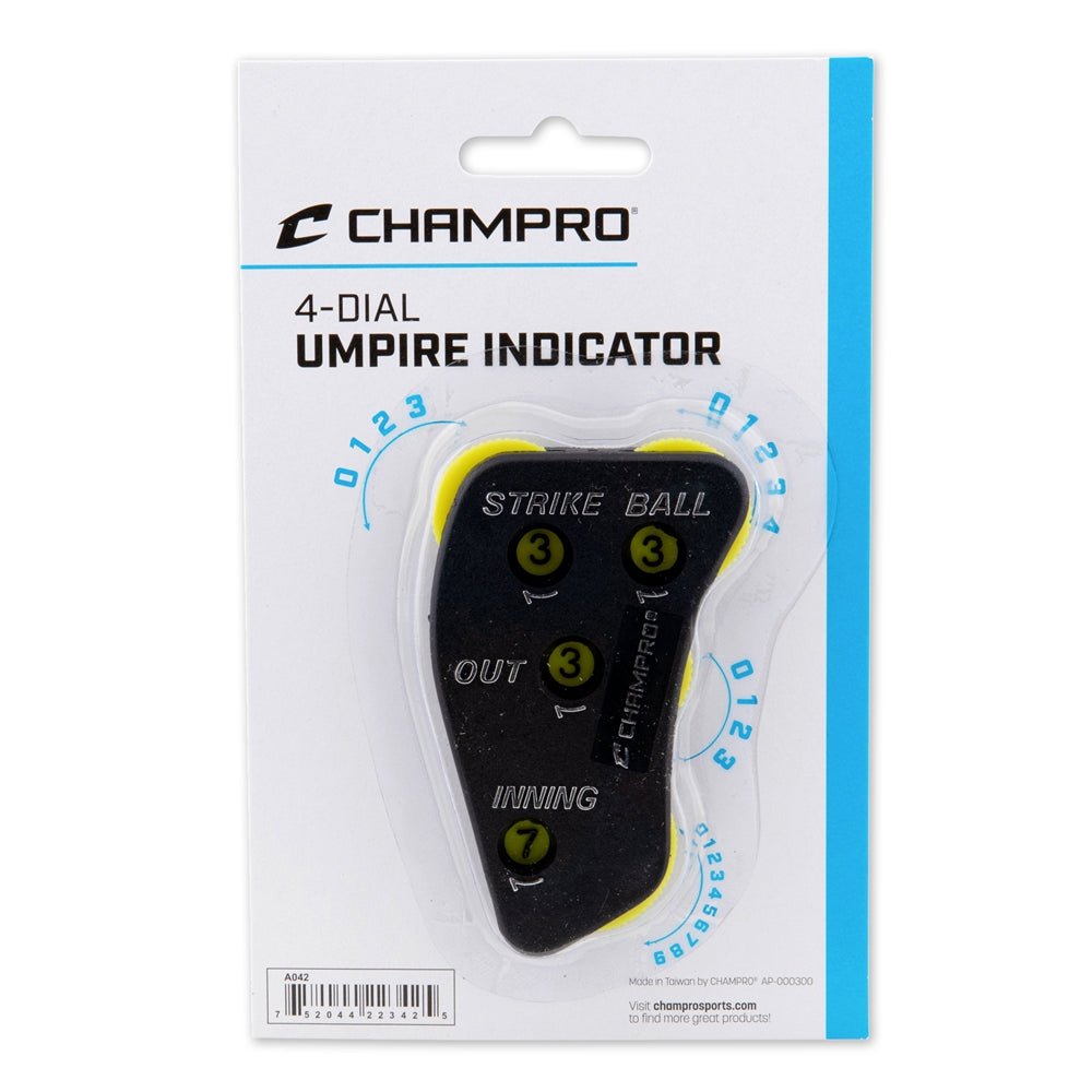 Champro 4-Dial Umpire Indicator packaging on a white background