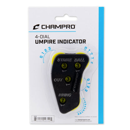 Champro 4-Dial Umpire Indicator packaging on a white background