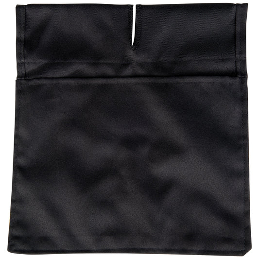black Professional Umpire Ball Bag on white background