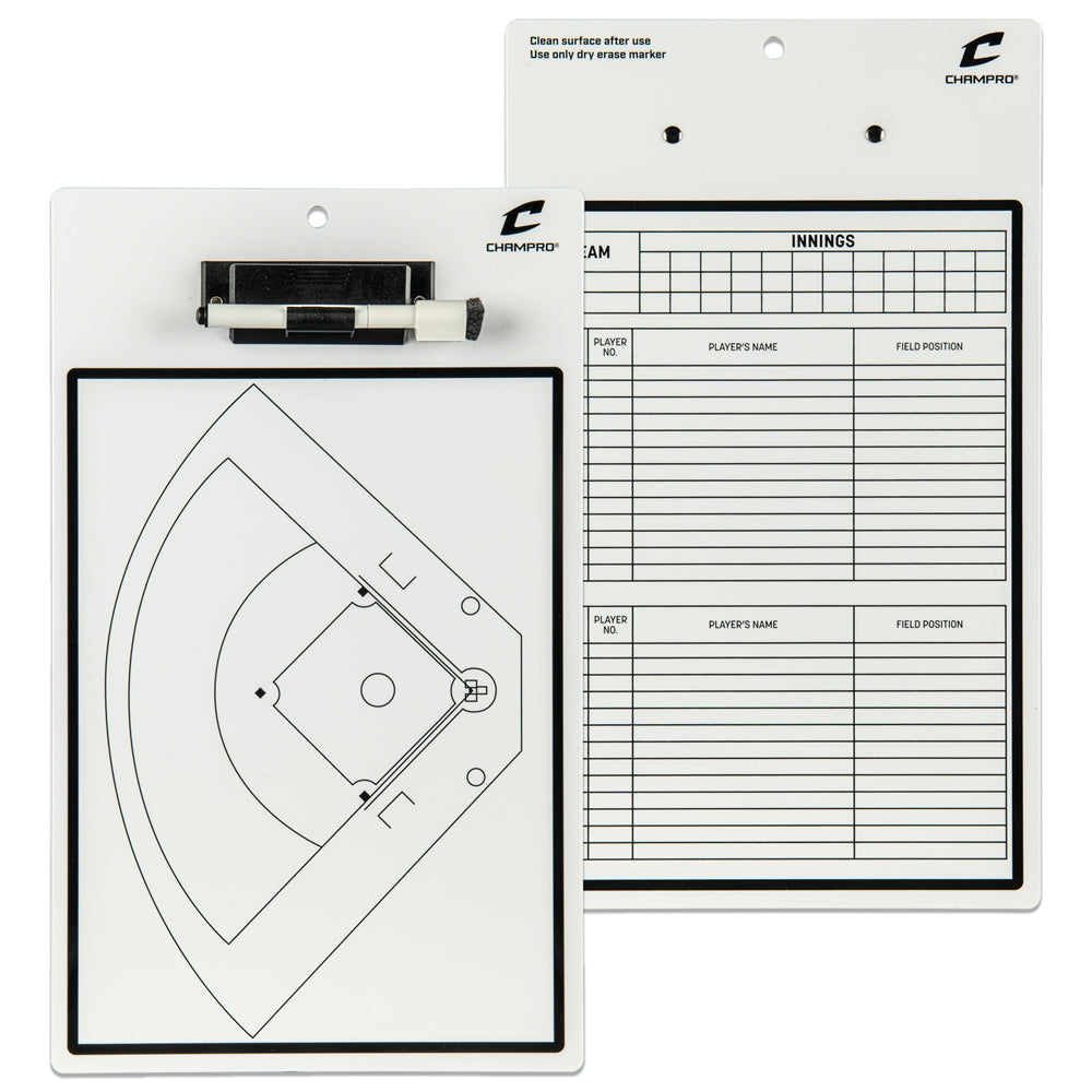 Champro Baseball / Softball Coach's Board - Dry Erase With Marker