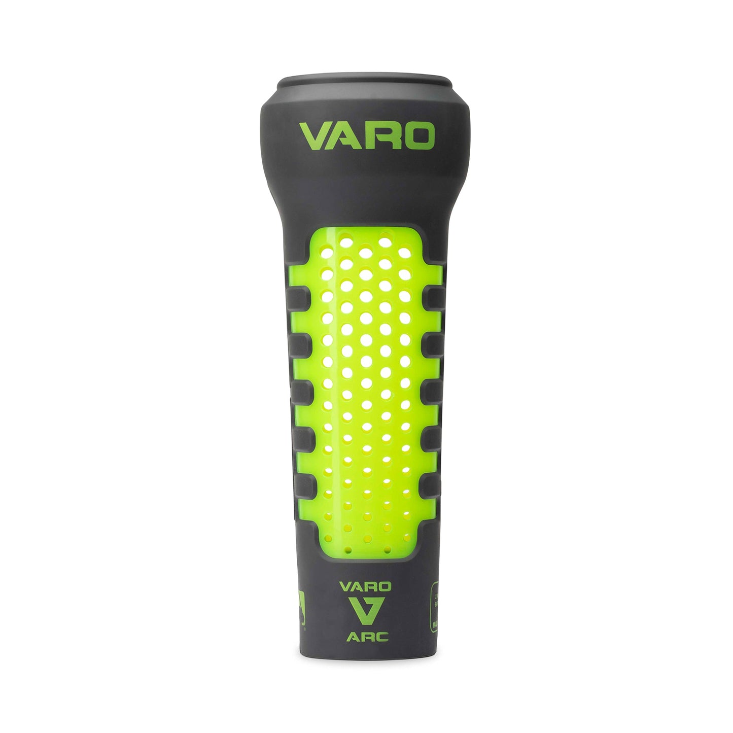 hyper lime and graphite colored  Varo ARC Bat Weight 12 Oz on white background