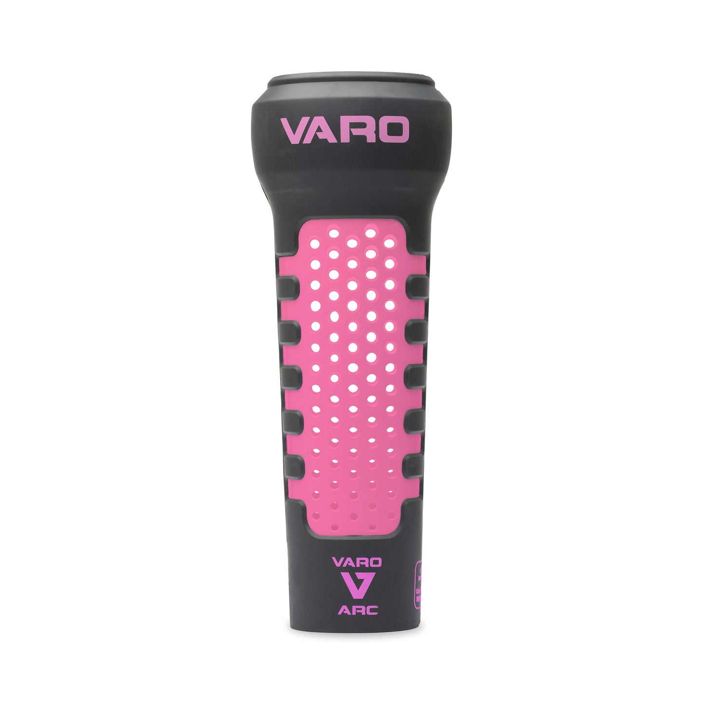 pink and graphite colored  Varo ARC Bat Weight 12 Oz on white background