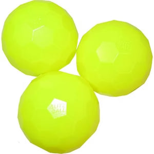 Three yellow BlitzBall on a white background