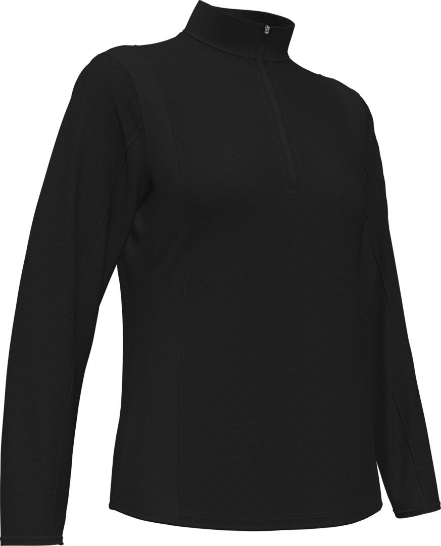Mid-weight Diamond Quilted Fleece 1/4 Zi