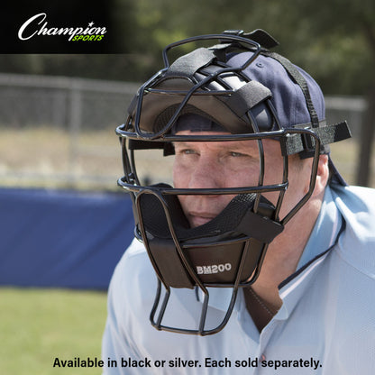 Champion Ultra Lightweight Umpire Face Mask With Drytek