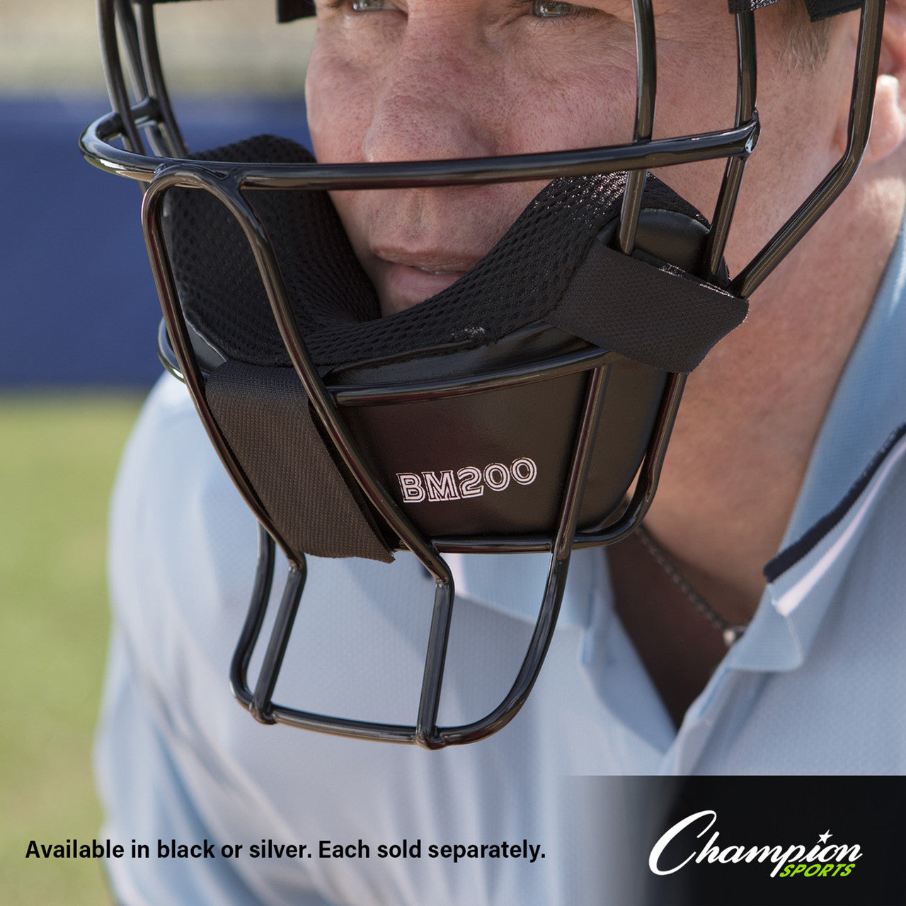 Champion Ultra Lightweight Umpire Face Mask With Drytek