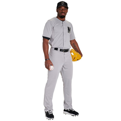 Open Bottom Relaxed Fit Baseball Pant