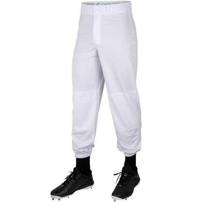 white MVP Classic Baseball Pant front view on white background