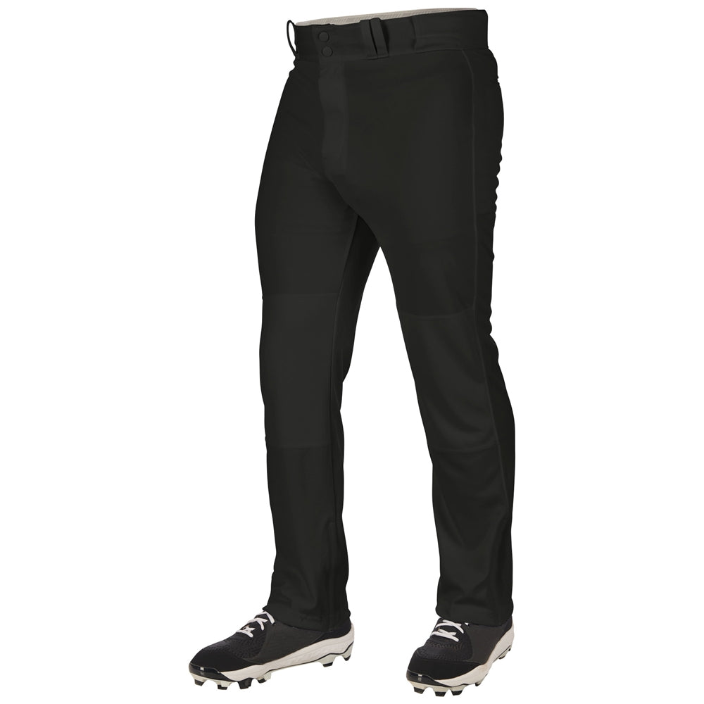 Black Baseball Champro Triple Crown 2.0 Open Bottom pants on a white background