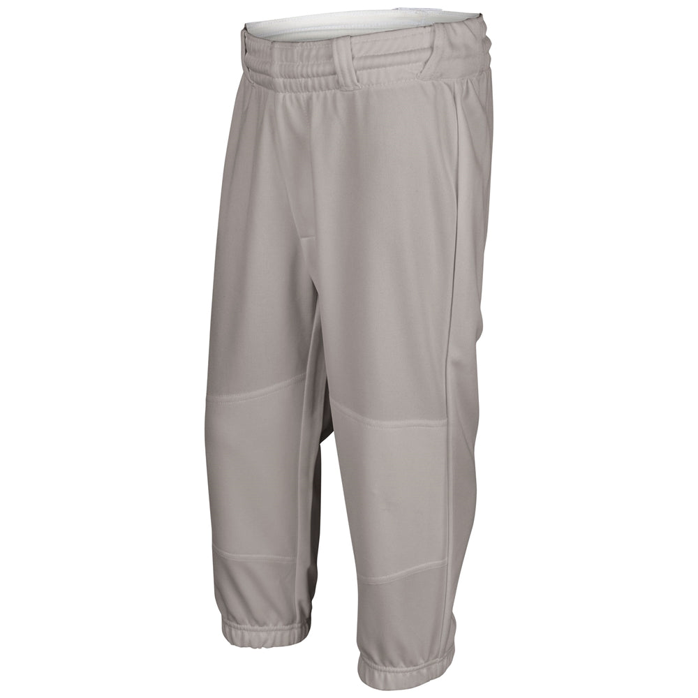 Gray Champro Cycle Pull Up Pant with Belt Loops on a white background