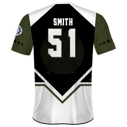 Babe Ruth Freestyle Sublimated V-neck Baseball Jersey