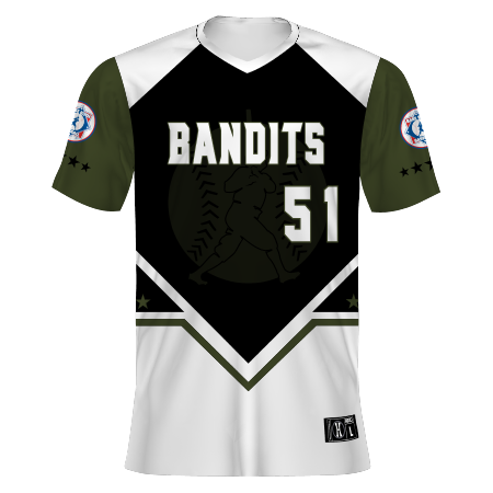 Babe Ruth Freestyle Sublimated V-neck Baseball Jersey