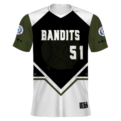 Babe Ruth Freestyle Sublimated V-neck Baseball Jersey