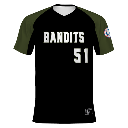 Babe Ruth Freestyle Sublimated V-neck Baseball Jersey