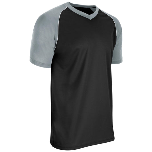 Black and gray Bunt Light Weight Mesh Jersey on a white background