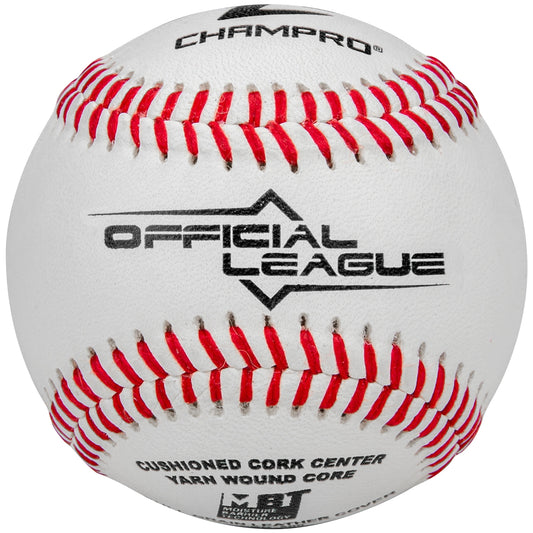 Champro Official League - Double Cushion Cork Core - Full Grain Leather Cover - Dozen