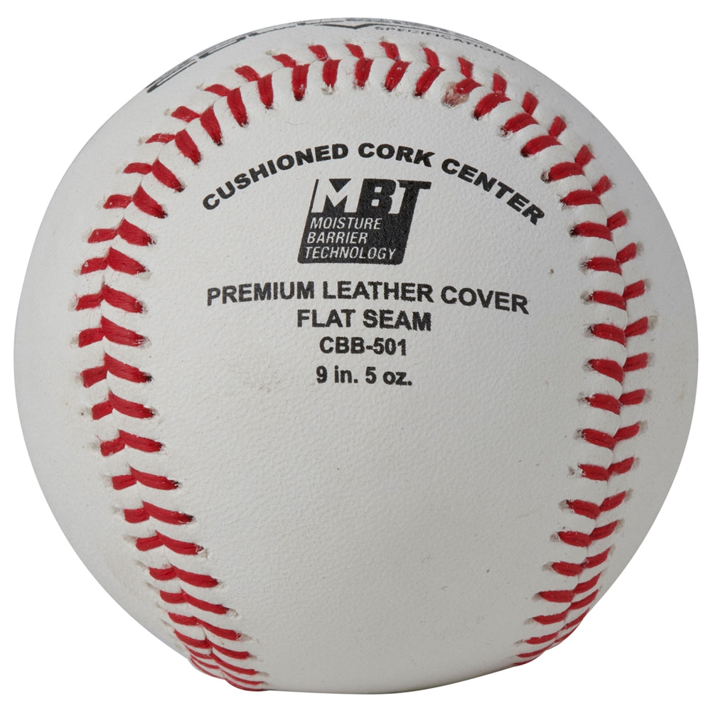 Champro Collegiate Specifications - Full Grain Leather Cover - Flat Seam - Dozen