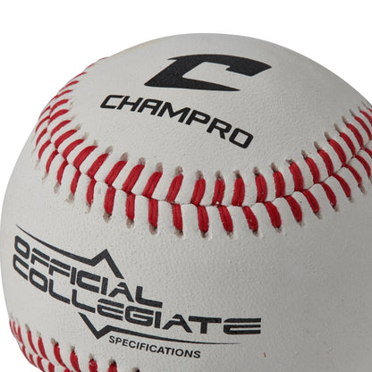 Champro Collegiate Specifications - Full Grain Leather Cover - Flat Seam - Dozen
