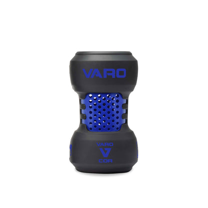  blue and graphite colored Varo COR Bat Training Weight  24oz on white background