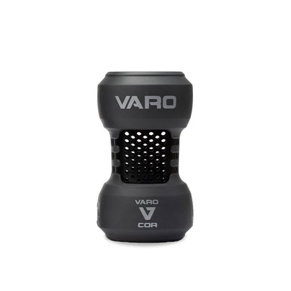  black and graphite colored Varo COR Bat Training Weight  24oz on white background