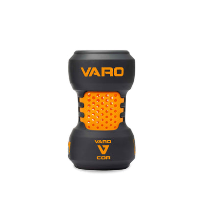hyper orange  and graphite colored Varo COR Bat Training Weight  20oz on white background