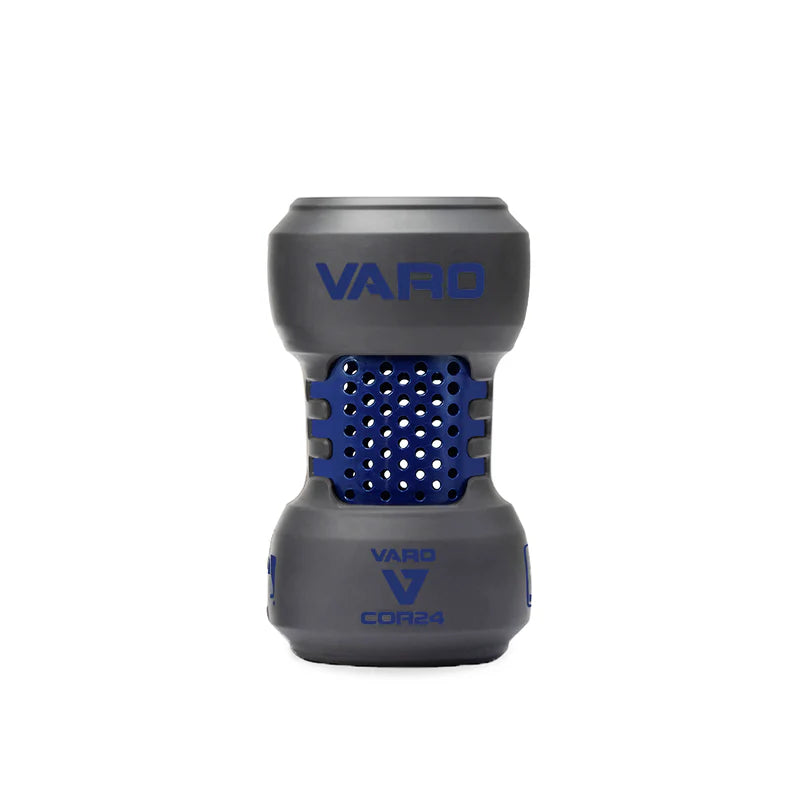  navy blue and graphite colored Varo COR Bat Training Weight  24oz on white background