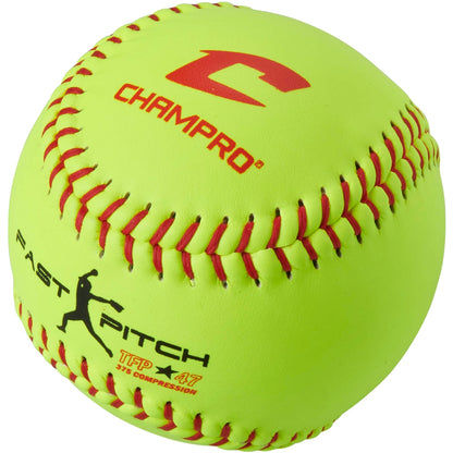 Asa/usa Softball 12" Fast Pitch - Leather Cover .47 Cor