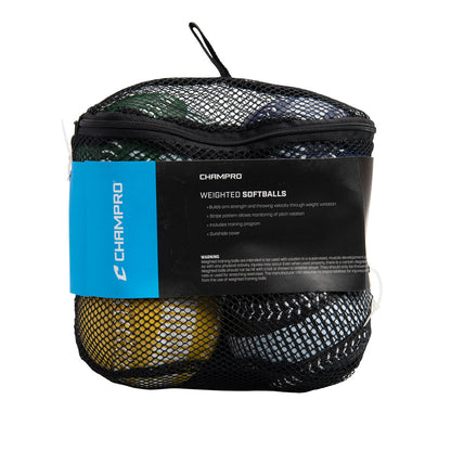 Weighted Training Softball Set (Incudes 9oz, 10oz, 11oz, 12oz)