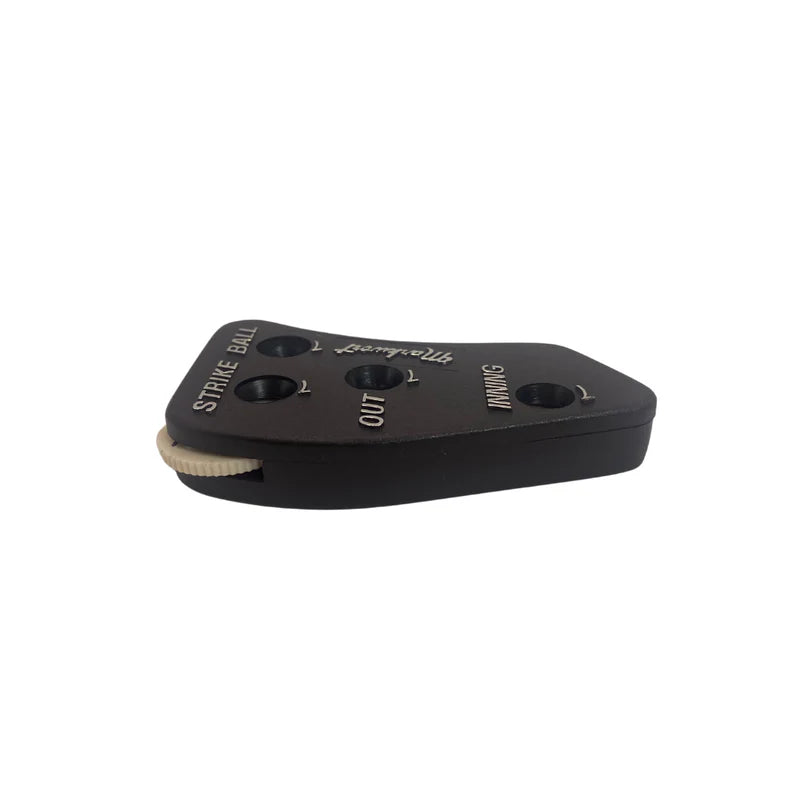 Markwort Black 4-Dial Plastic Indicator on white background side view