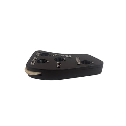 Markwort Black 4-Dial Plastic Indicator on white background side view