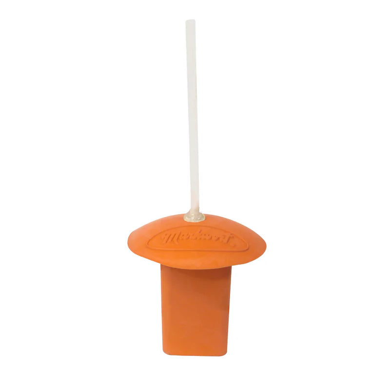 Markwort Orange Base Plug with White Indicator on white background