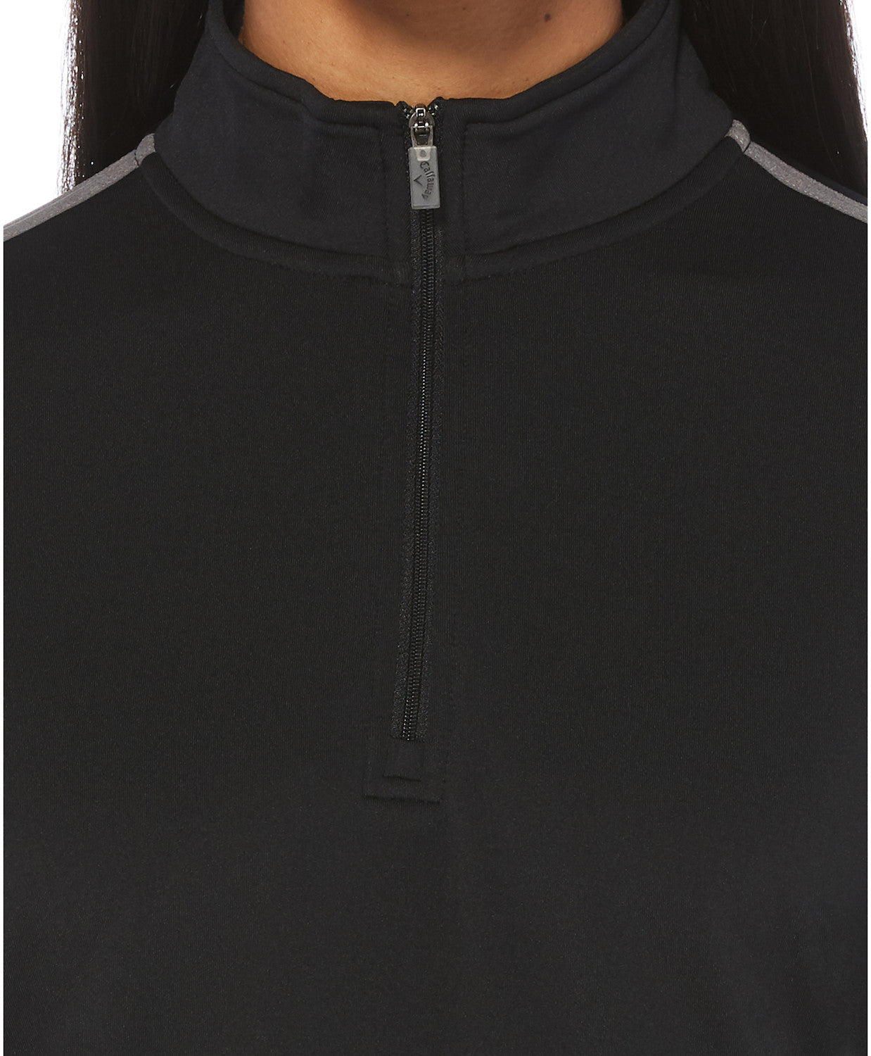 Ladies 1/4 Zip Mock Pullover