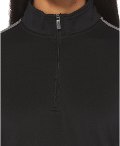 Ladies 1/4 Zip Mock Pullover