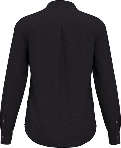 LADIES HEATHERED WOVEN SHIRT